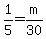 1%2F5=m%2F30