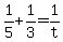 1%2F5+%2B+1%2F3+=+1%2Ft