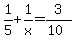 1%2F5+%2B+1%2Fx+=+3%2F%2810%29