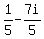 1%2F5-+7i%2F5