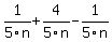 1%2F5n%2B4%2F5n-1%2F5n