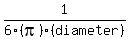 1%2F6%28pi%29%28diameter%29