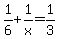 1%2F6%2B1%2Fx=1%2F3