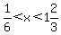 1%2F6%3Cx%3C1%262%2F3