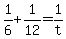 1%2F6+%2B+1%2F12+=+1%2Ft