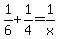1%2F6+%2B+1%2F4+=+1%2Fx