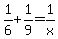 1%2F6+%2B+1%2F9+=+1%2Fx