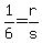 1%2F6+=+r%2Fs