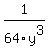 1%2F64y%5E3
