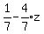 1%2F7-expr%284%2F7%29z