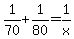 1%2F70+%2B+1%2F80+=+1%2Fx