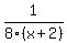 1%2F8%28x%2B2%29
