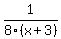 1%2F8%28x%2B3%29