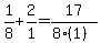 1%2F8%2B2%2F1=17%2F%288%281%29%29