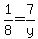 1%2F8=7%2Fy