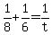 1%2F8+%2B+1%2F6+=+1%2Ft