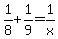 1%2F8+%2B+1%2F9+=+1%2Fx