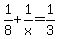 1%2F8+%2B+1%2Fx+=+1%2F3