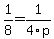 1%2F8+=+1%2F4p%29