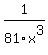 1%2F81x%5E3