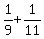 1%2F9%2B1%2F11