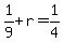 1%2F9%2Br=1%2F4