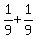 1%2F9+%2B+1%2F9