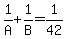 1%2FA+%2B+1%2FB+=+1%2F42