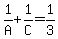 1%2FA+%2B+1%2FC++=+1%2F3