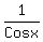 1%2FCosx