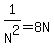 1%2FN%5E2=8N