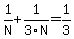 1%2FN+%2B+1%2F3N+=+1%2F3