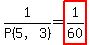 1%2FP%285%2C3%29+=+highlight%281%2F60%29