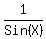 1%2FSin%28X%29