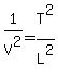 1%2FV%5E2=T%5E2%2FL%5E2