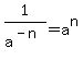 1%2Fa%5E%28-n%29=a%5En