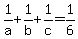 1%2Fa+%2B+1%2Fb+%2B+1%2Fc+=+1%2F6