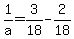 1%2Fa+=+3%2F18+-+2%2F18
