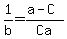 1%2Fb=%28a+-C%29%2FCa%29