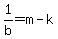 1%2Fb=m-k