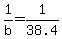 1%2Fb+=+1%2F38.4