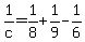 1%2Fc+=+1%2F8+%2B+1%2F9+-+1%2F6