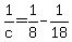 1%2Fc+=+1%2F8+-+1%2F18