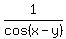 1%2Fcos%28x-y%29