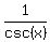 1%2Fcsc%28x%29