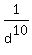 1%2Fd%5E10