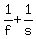 1%2Ff+%2B+1%2Fs