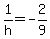 1%2Fh=-2%2F9