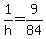 1%2Fh+=+9%2F84