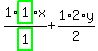 1%2Fhighlight_green%28+1+%29%2Ahighlight_green%28+1+%29%2Ax%2B1%2F2%2A2%2Ay
